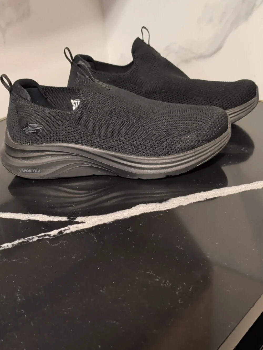 Skechers Vapor Foam Covert Men's Knit Slip-On Platform Sneakers Size 14